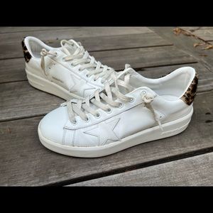 Golden Goose Pure Star Leopard Sneakers